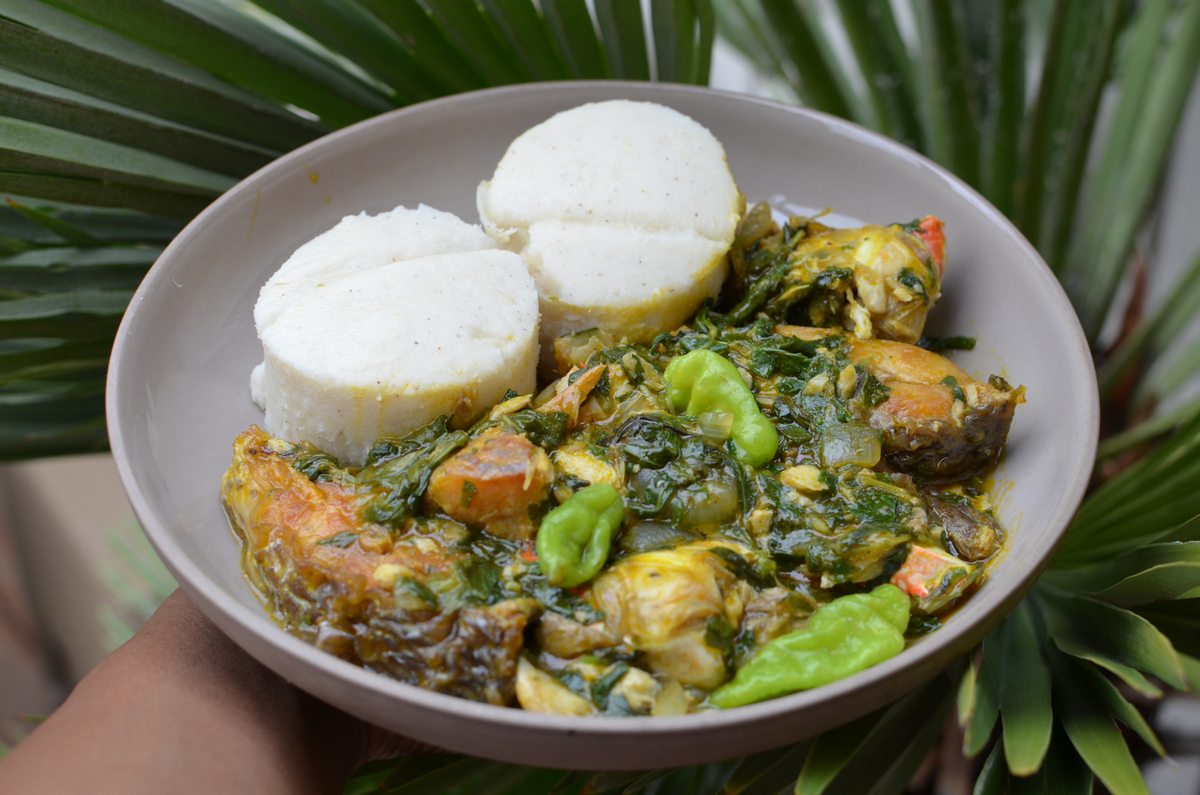 How To Make Togolese Akume And Ademe Sauce