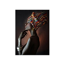 Load image into Gallery viewer, African woman deco painting