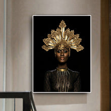 Load image into Gallery viewer, Fashion Gold Crown Canvas Painting