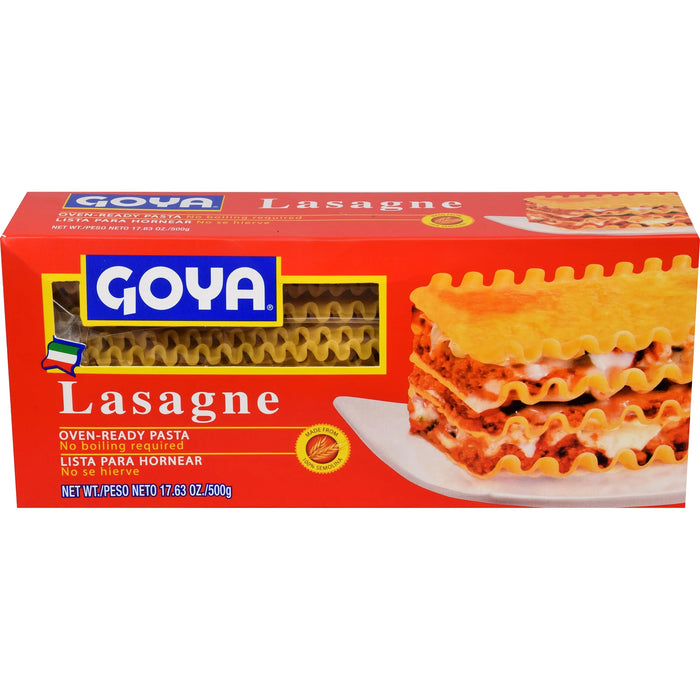 Goya Lasagna Pasta 17.63 oz package