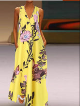 Load image into Gallery viewer, Sleeveless A- line Printed Dress