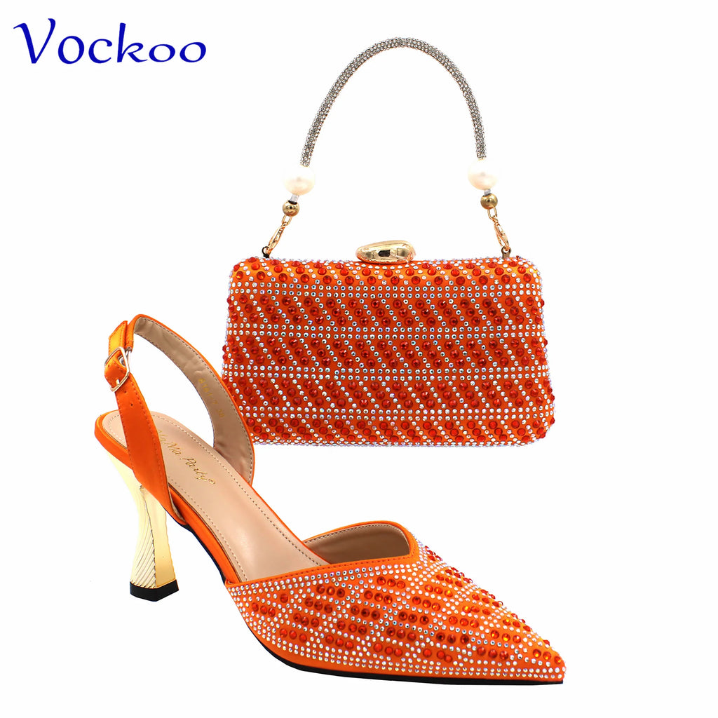 African Women Shoes and Bag Set