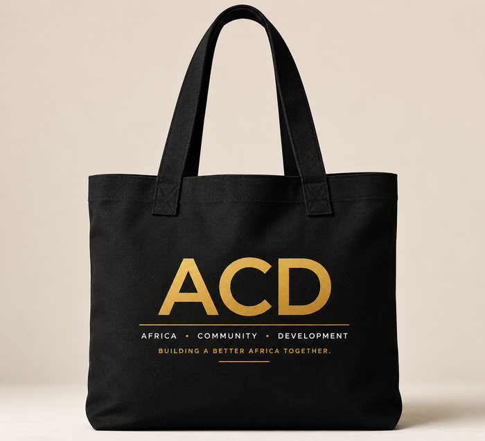 ACD Tote Bag black and gold
