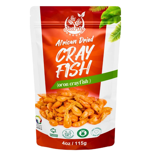 African Natural Dried Crayfish - 4 oz