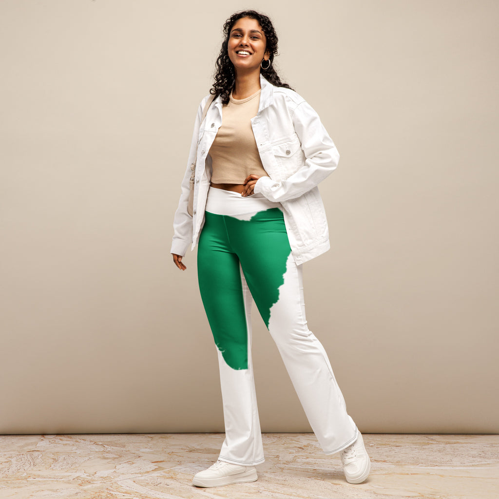 Map of Nigeria Flare leggings