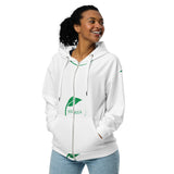 Nigeria Print Unisex zip hoodie