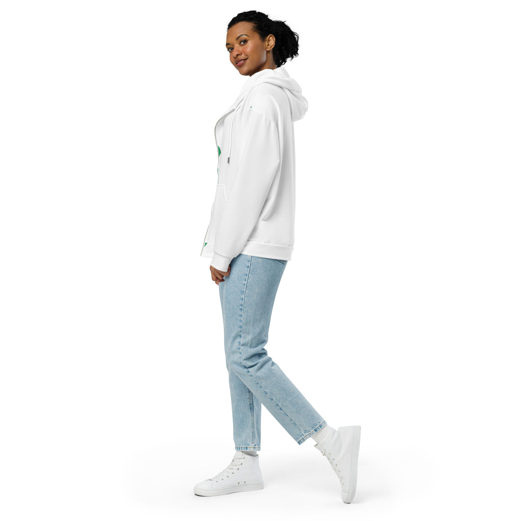 Nigeria Print Unisex zip hoodie