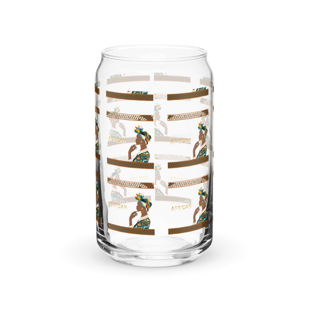 Proudly African Can-shaped glass