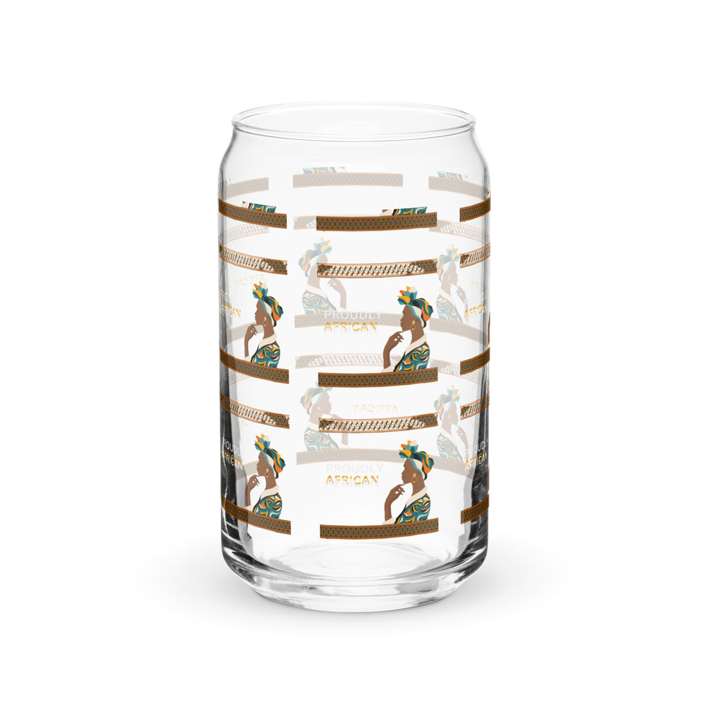 Proudly African Can-shaped glass