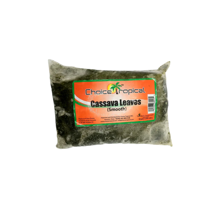 Choice Tropical Frozen Cassava Leaves (Smooth) 3 lb