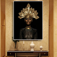 Load image into Gallery viewer, Fashion Gold Crown Canvas Painting