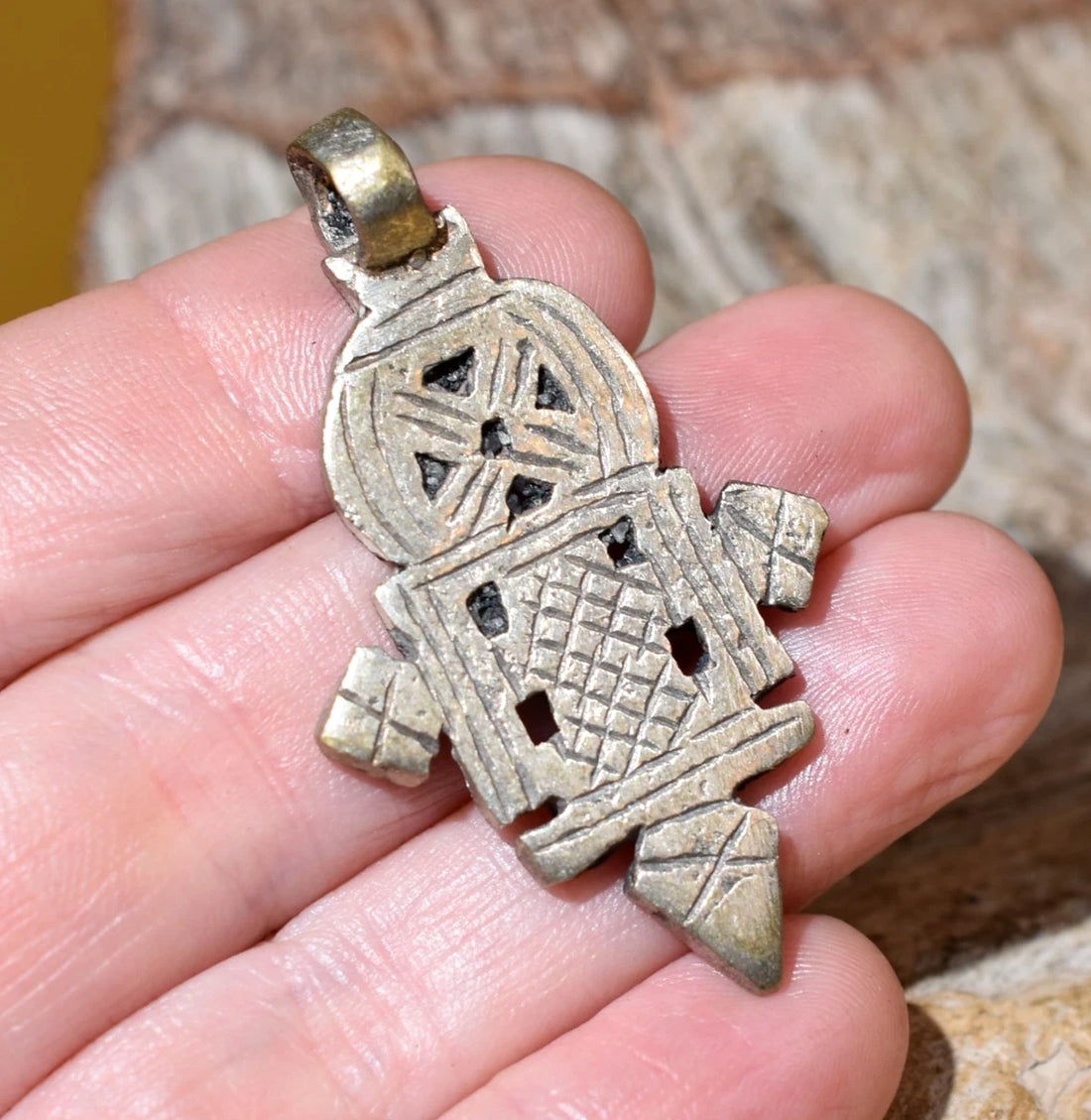 Handmade Ethiopian Coptic Cross Pendant