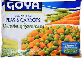 Goya Frozen Peas and Carrots 16 oz package