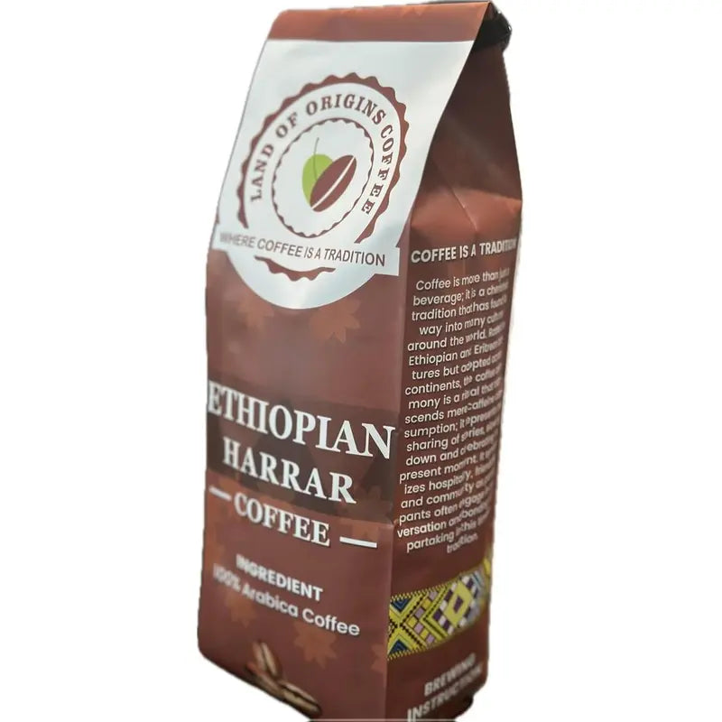 Land of Origins Ethiopian Harrar Whole Bean Coffee - 16 oz