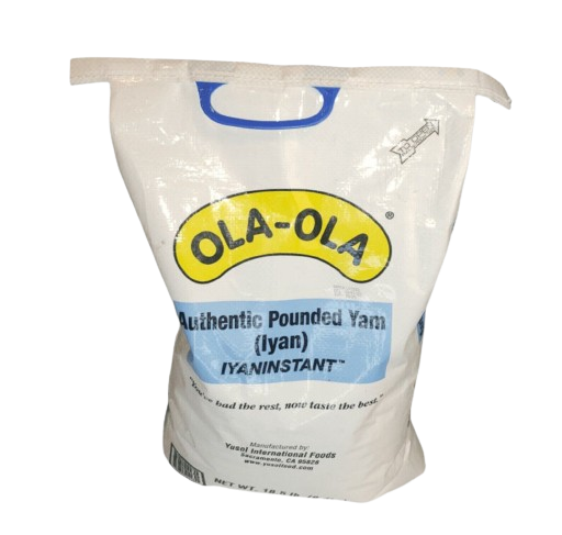 Ola Ola Authentic Pounded Yam Flour — 18.5 lb Bag