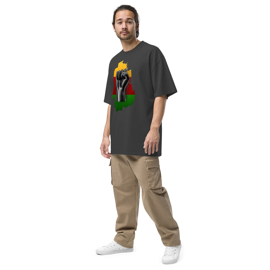 Black Life Matters Oversized faded t-shirt