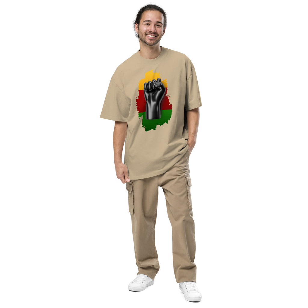 Black Life Matters Oversized faded t-shirt