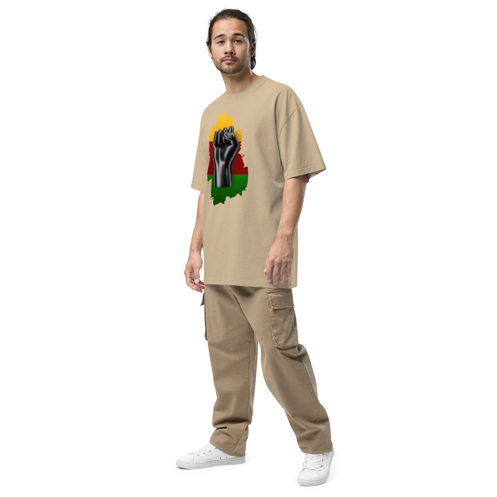 Black Life Matters Oversized faded t-shirt