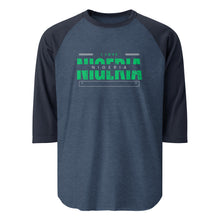Load image into Gallery viewer, Nigeria Print 3/4 sleeve raglan shirt