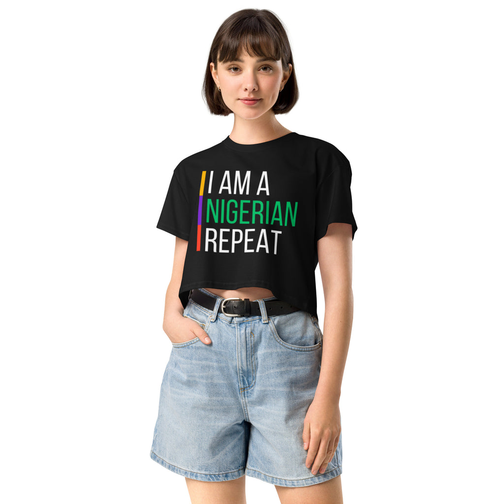 I AM A NIGERIAN crop top