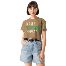 Load image into Gallery viewer, I AM A NIGERIAN crop top
