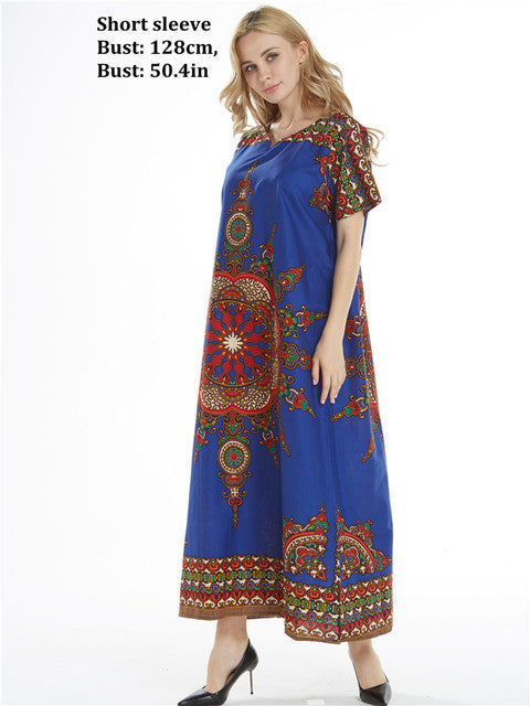 African Women Oversize Long Dress Hooded Kaftan Evening Dashiki