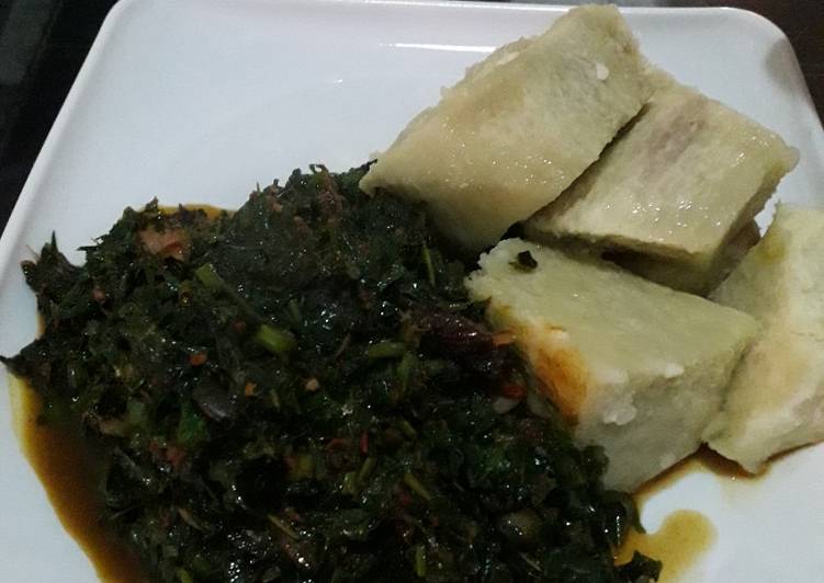 How To Make Yam and Vegetable Sauce (Ji Abubo)