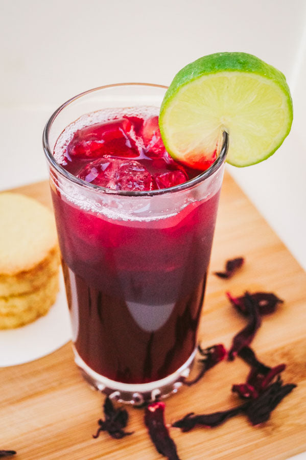 Zobo (Hibiscus) Sunrise Cocktail