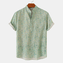Load image into Gallery viewer, Floral Beach Short Sleeved Shirt
