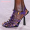 African Women Crystal Sandals
