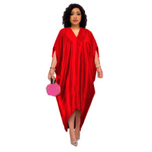 Load image into Gallery viewer, African Plus Size V-Neck Dress