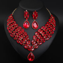 Load image into Gallery viewer, Crystal African Necklace And Earring