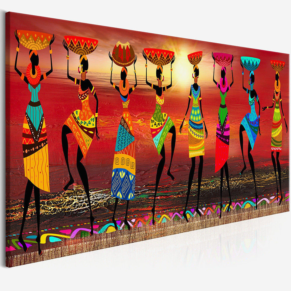 African women dancing oil painting