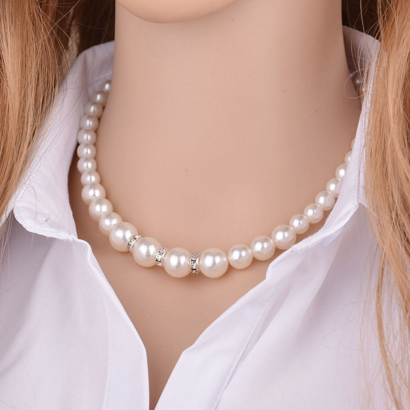 Imitation pearl Jewelry Set