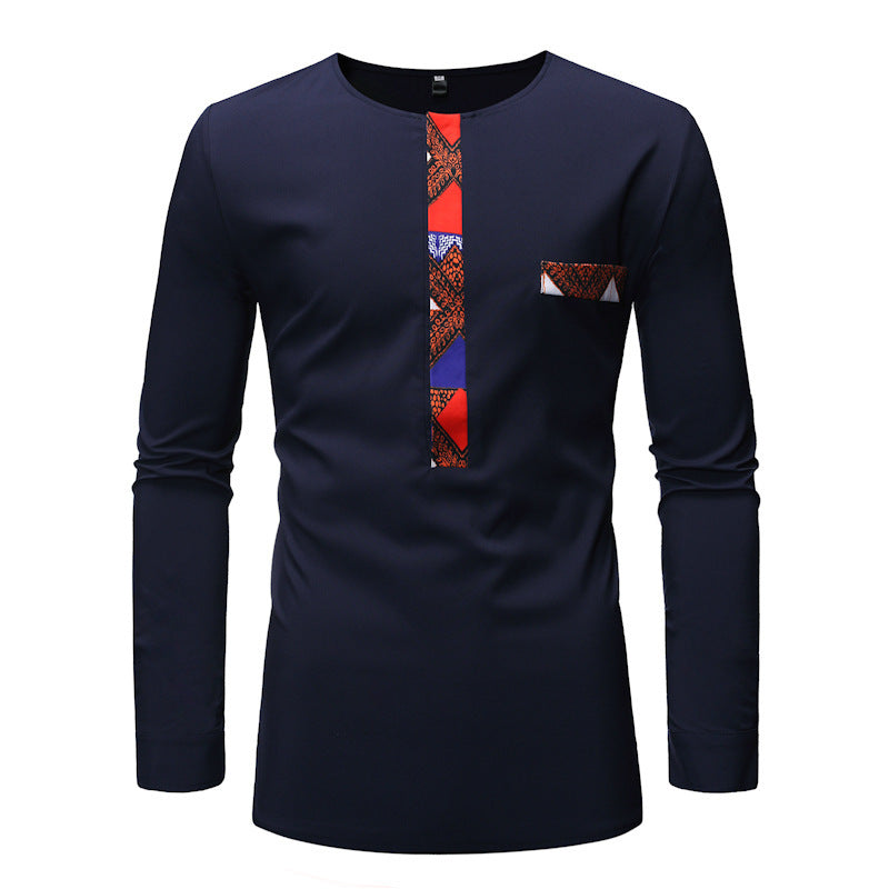 Stitching Men's Long Sleeves