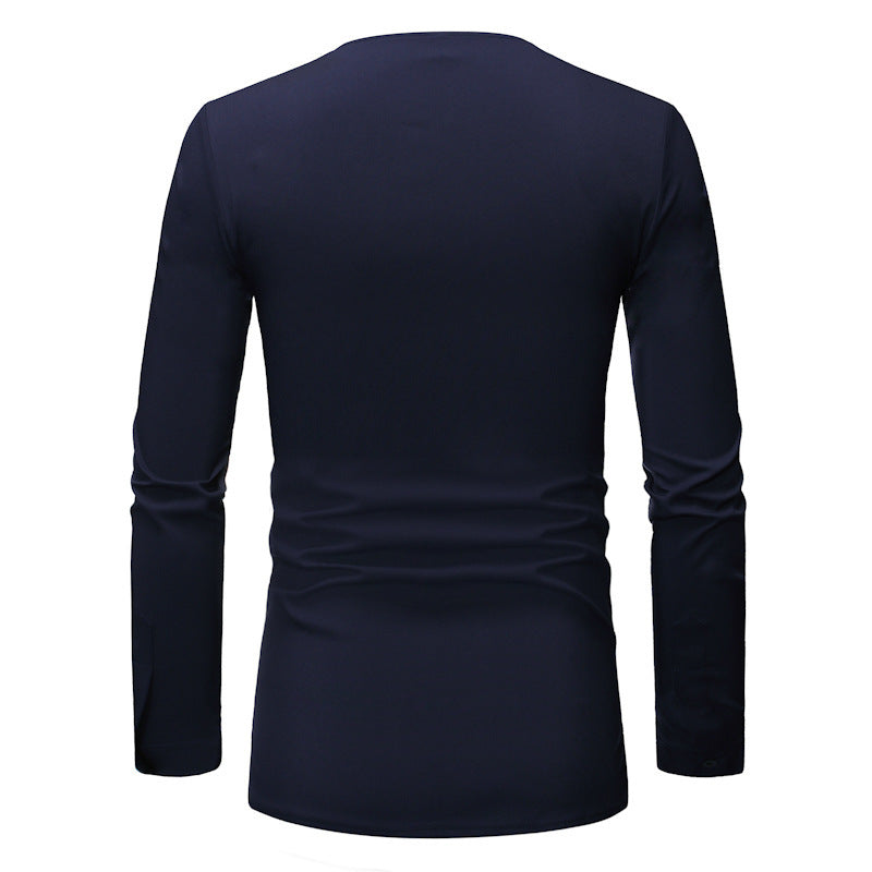 Stitching Men's Long Sleeves