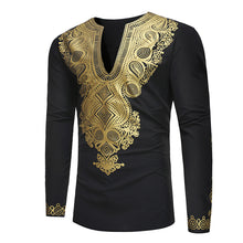 Load image into Gallery viewer, Ethnic  Print Mid-length T-shirt Top