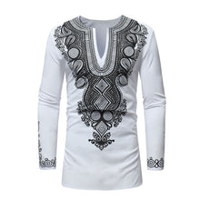 Load image into Gallery viewer, Ethnic  Print Mid-length T-shirt Top