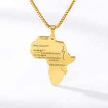 Load image into Gallery viewer, Gilded African Land Necklace