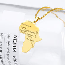 Load image into Gallery viewer, Gilded African Land Necklace
