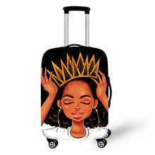 Load image into Gallery viewer, African Art Girl Travel Luggage