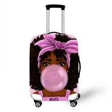 Load image into Gallery viewer, African Art Girl Travel Luggage