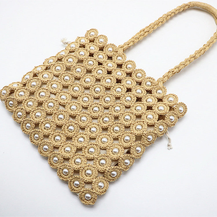 Woven Handbags Pearl Handbag