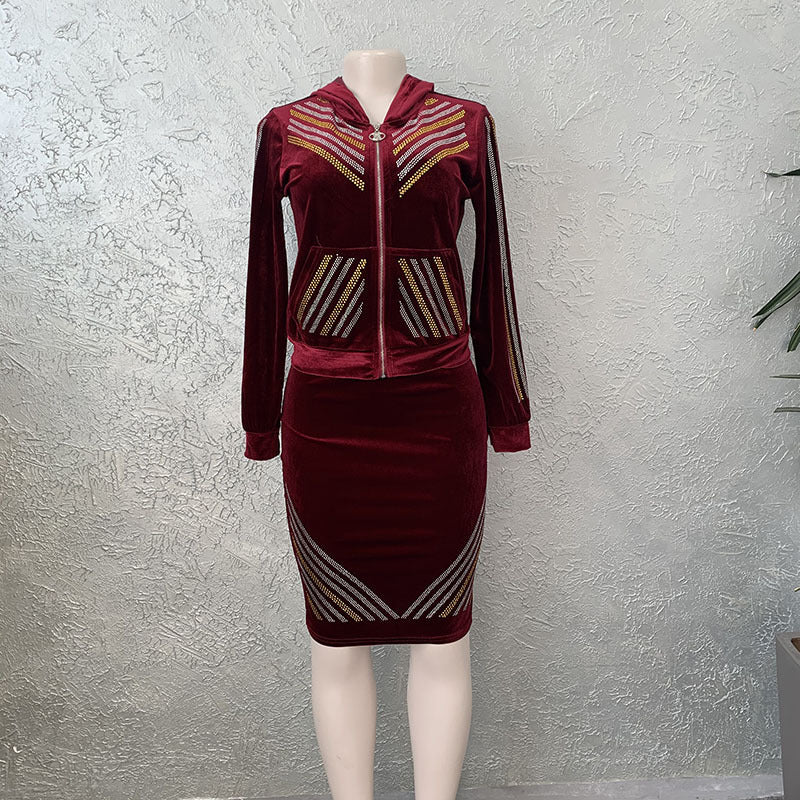 African Women'S Half Skirt Suit