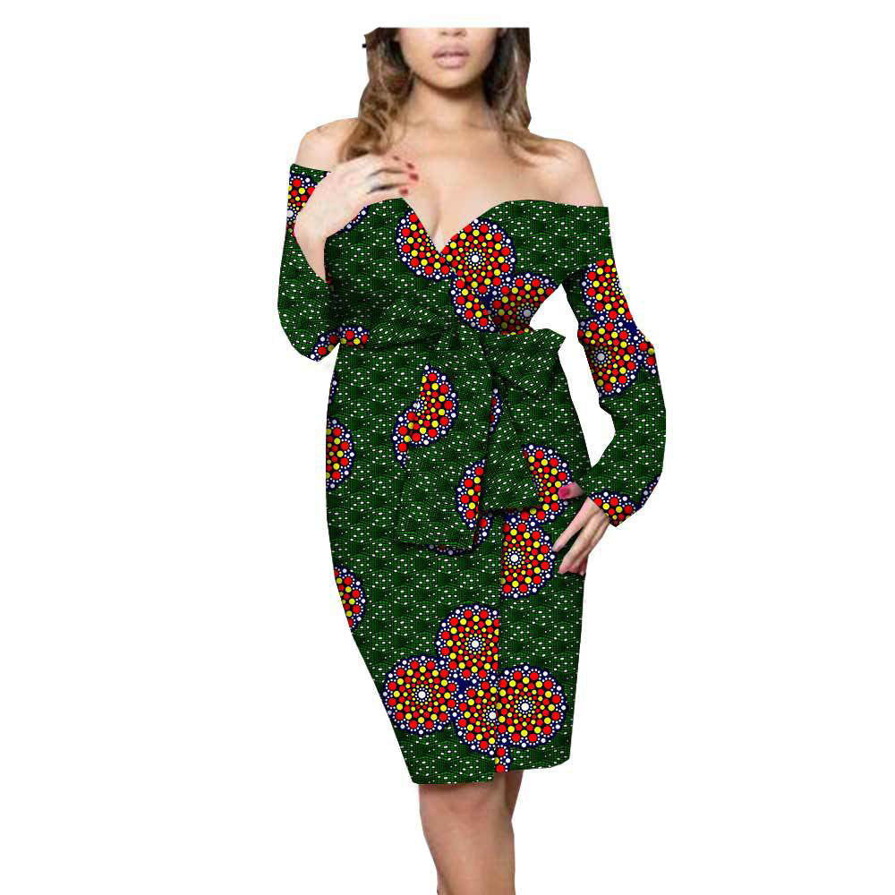 African Ethnic Print Dress