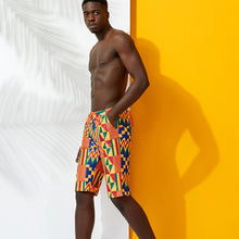 Load image into Gallery viewer, African Batik Printed Swimming Trunks Men