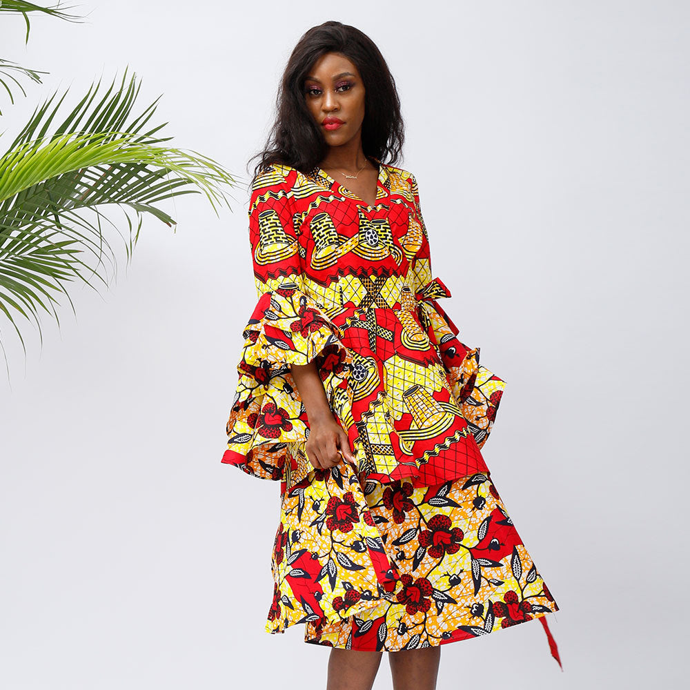 African Fashion Batik Dress