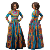 African Ethnic Style Digital Print Dress