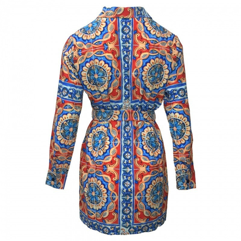 African Ladies Printed Shirt Dress