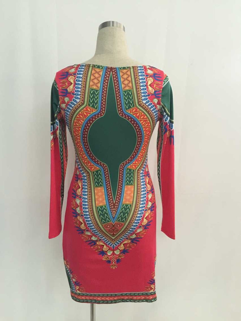 Totem Print Women's Dress